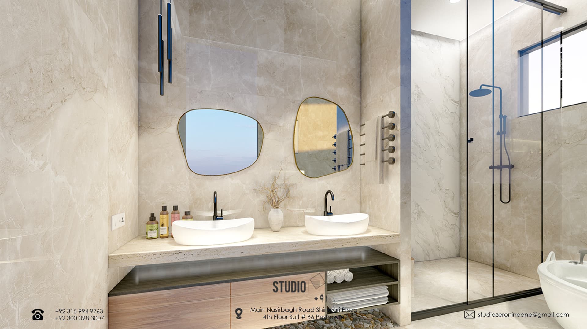 Wash Room interior design