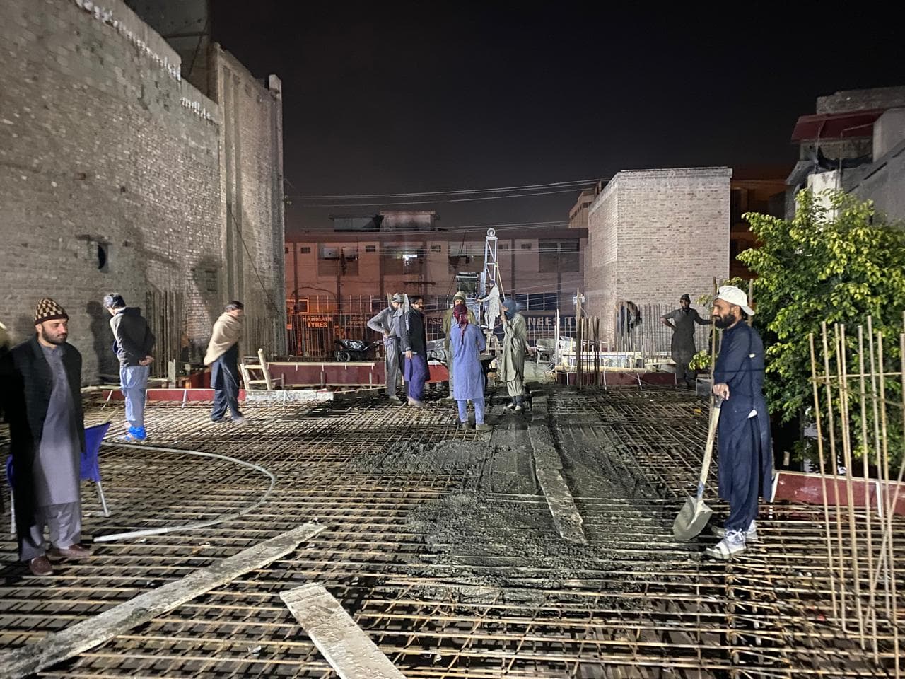 concrete pouring